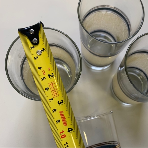 Navy Blue, Gold, & Cream Drinking Glasses - Picture 6 of 6